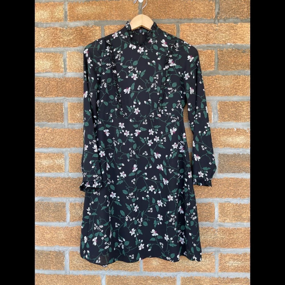 Hallhuber Mock-Neck Floral Dress 6